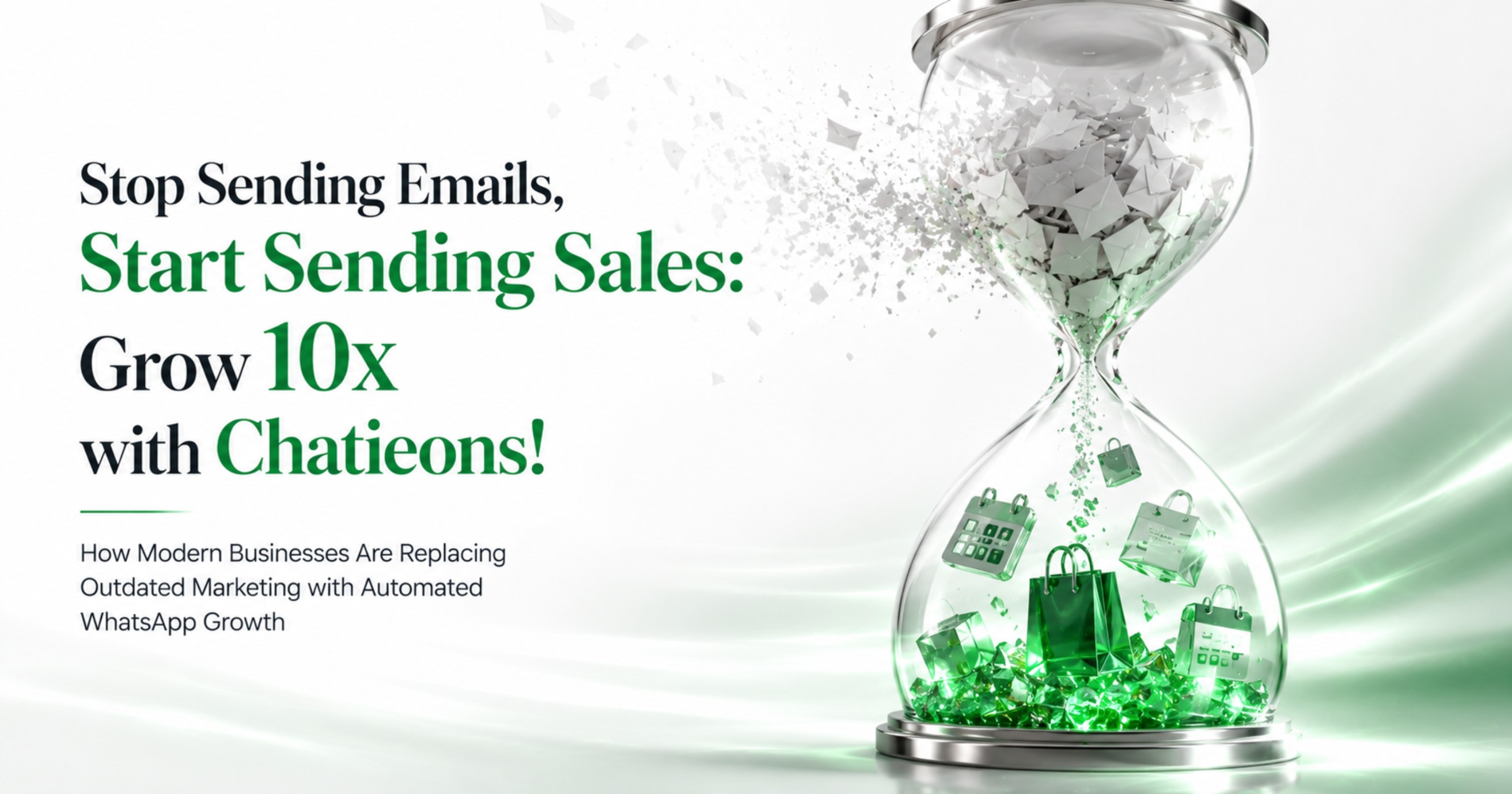 Stop Sending Emails, Start Sending Sales: Grow 10x with Chatieons!