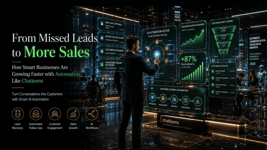 🔥 “From Missed Leads to More Sales” – How Smart Businesses Are Growing Faster with Automation Like Chatieons