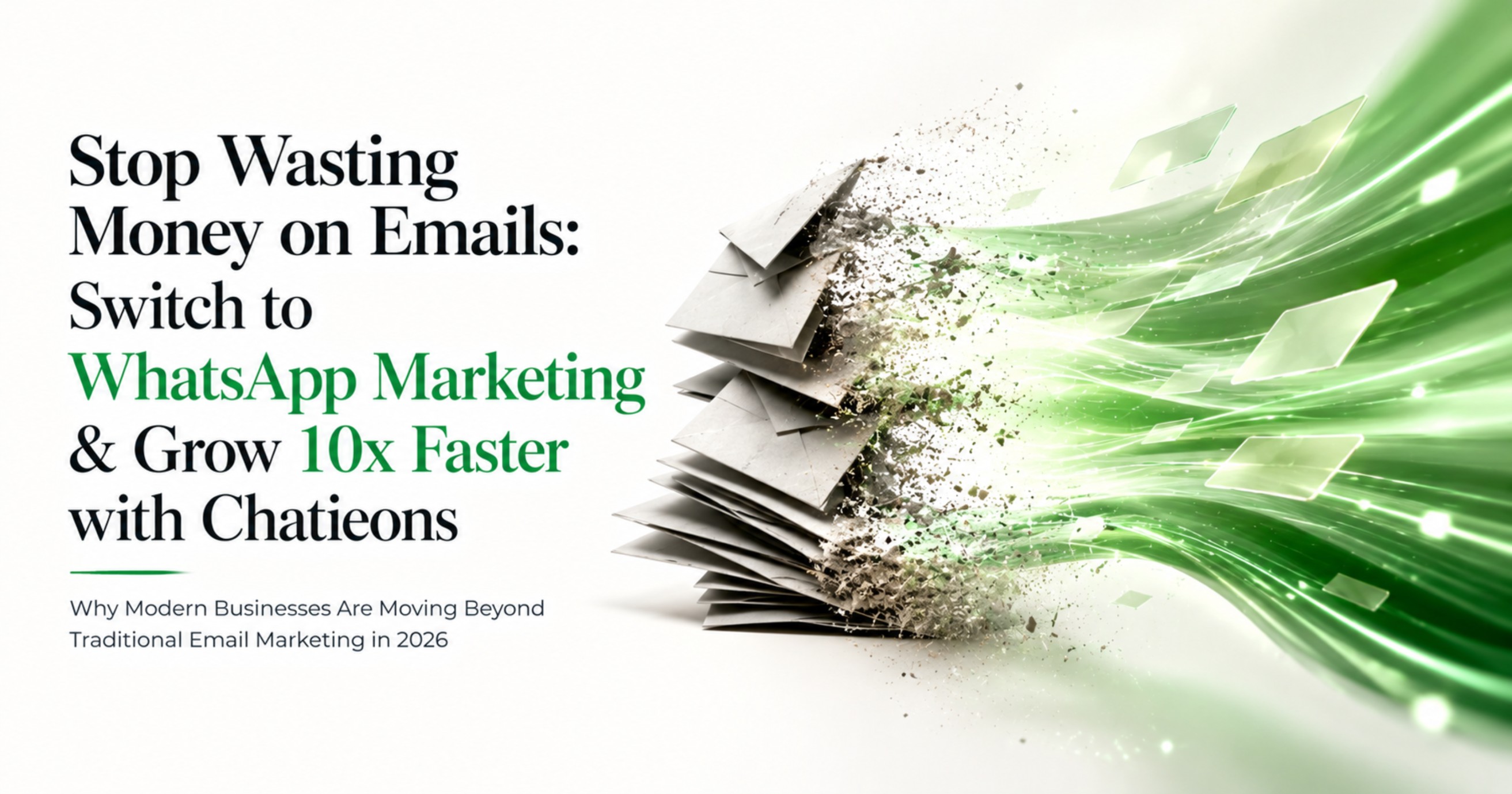 🚀 Stop Wasting Money on Emails: Switch to WhatsApp Marketing & Grow 10x Faster with Chatieons