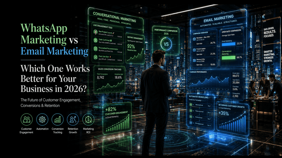 WhatsApp marketing vs email marketing — which one works better for your business in 2026?